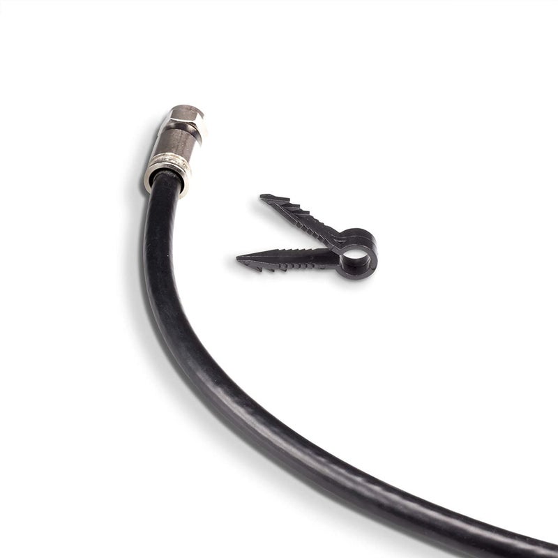 THE CIMPLE CO Stucco and Drywall Cable Clips for Coaxial and Similar Cables - Push-in Masonry Anchors - RG59, RG6, Ethernet, and Similar - Cable Clips, Pack of 100 - Black - Image 4